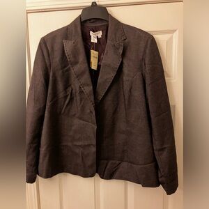 Colwater creek eggplant 1x jacket with tags